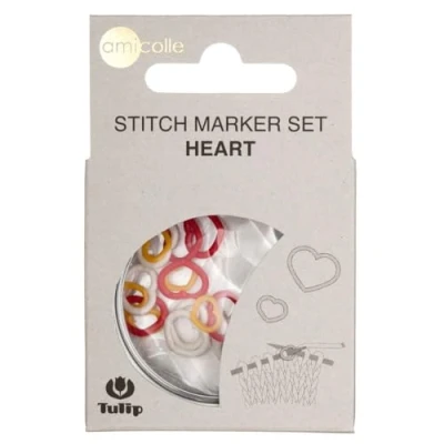 Image of Tulip Stitch Markers, Yellow, White, Red, S/M/M