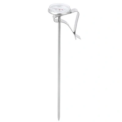 Image of Instand Read Dial Thermometer, Milk Frothing Thermometer for Coffee Drinks,Chocolate Foam, Adjustable Hanging Thermometer(Long)
