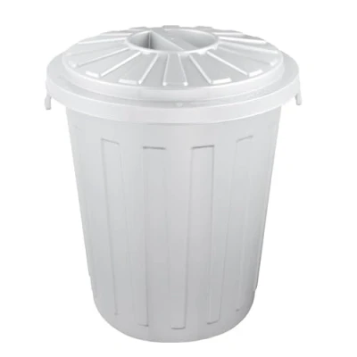 Image of keeeper Universal Bin with Lockable Lid, Sturdy Plastic (PP), Maxi Bin, 23 l, Silver