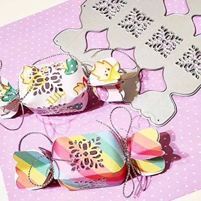 Image of Cutting Dies for Card Making, YunTrip Candy Box Metal Die Cuts Stencil DIY Scrapbooking Album Embossing Photo Crafts Paper Cards Decorative Craft