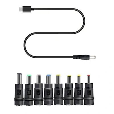 Image of FOLODA TypeC To Cable DC5V 12V Wifi Powerbank Connector With 8 Adapter For Router Modem