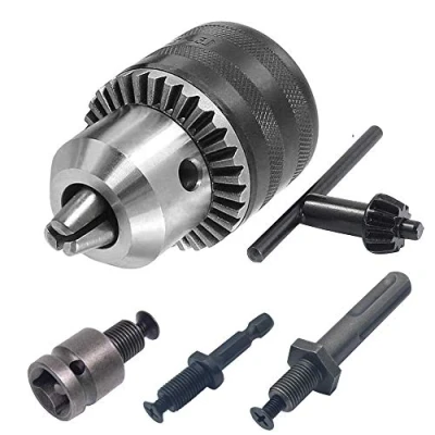 Image of Bestgle 1.5 13mm Drill Chuck Adapter Mount 1/2 20UNF Quick Change Connect Conversion with 1/4&quot; Hex Shank, SDS Plus Shank and 1/2&quot; Square Female