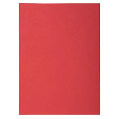 Image of Exacompta Ref 850012E Super Square Cut Folders 22 x 31cm in Size, Suitable for Storing &amp; Holding A4 Documents, 60gsm Material Red (Pack of 250)