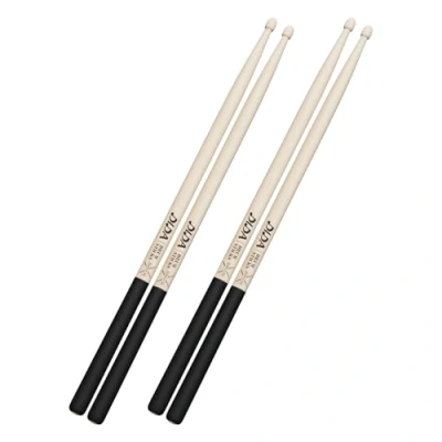 Image of Drum Sticks for Drums, Natural Solid Wood丨Weight Balanced丨Non Slip Grip, Live Performance &amp; Kit Practice Accessories, Drumsticks Professional Beginner (Maple, 5A,2 Pairs)