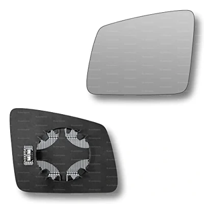 Image of Less4spares Replacement Wing Mirror Glass Left Compatible with Mercedes M Class 2011 2015 CLIP ON Passnager Near Side N/S Heated Convex