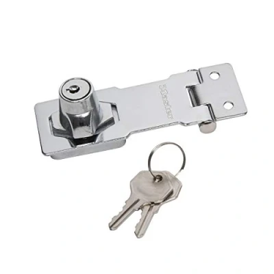 Image of Master Lock 726EURD Door Glasp on Hasp with Key Lock, 7.6 x 3.2 cm