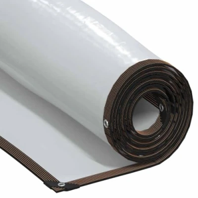Image of vidaXL Clear Tarpaulin with Eyelets 2x8 m/PE Sheet Durable, Water Resistant, Outdoor/Indoor Use