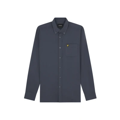 Image of Lyle &amp; Scott Plain Shirt, Men&#039;s, Size: Small, Gunmetal
