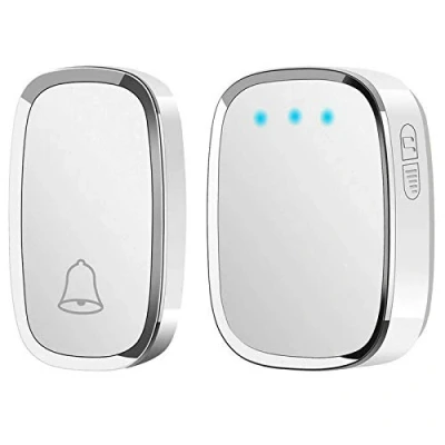 Image of Wireless Doorbell Waterproof Wall Plug in Cordless Door Bell with 300M/1000Ft Long Range, 4 Levels Volume, 36 Melodies Ringstones, Weather Resistant Smart Battery Operated Ring Chime, White