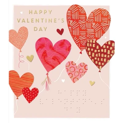 Image of Braille Happy Valentine&#039;s Day Love in Every Touch Greeting Card 753471