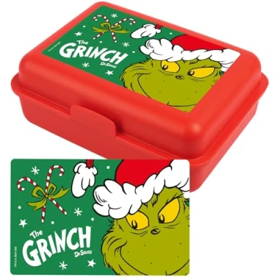 Image of United Labels The Grinch Lunch Box with Divider Red
