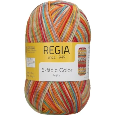 Image of Regia Schachenmayr 6 Thread Color, 150G square circus Handknitting Yarns