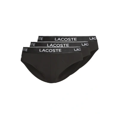 Image of Lacoste 3 Pack Briefs, Men&#039;s, Size: XS, Black