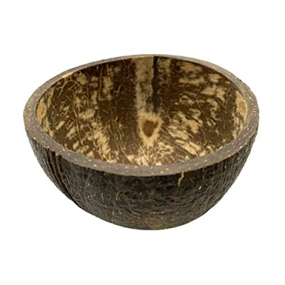 Image of VIE Gourmet Coconut Bowl, Natural Textured Finish, Small 8 10cm, Multicolor, One Size, UK VG 0006 COCO RGH SML