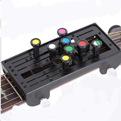 Image of Guitar Buddy Teaching Aid, Chord Practice Tool One key Convenient Learning System Practrice Aid With Nine Universal Chords, For Trainer Beginner
