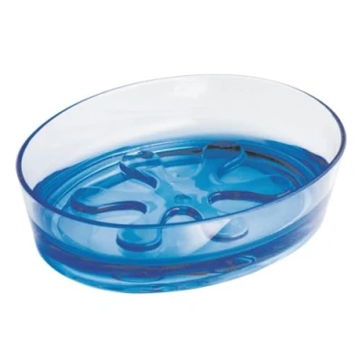 Image of iDesign Eva Soap Dish, Ocean Blue