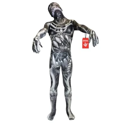 Image of Morphsuits Skull Bones Skeleton Morph Suit Kids, Boys Halloween Costume Skeleton, Costumes Kids Outfit S