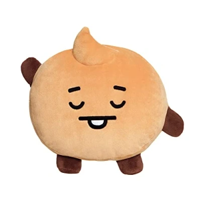 Image of AURORA 61446 BT21 Official Merchandise, SHOOKY Baby Mini Pillow Cushion, Soft Toy, Brown