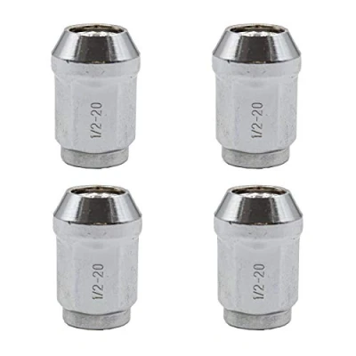Image of UKB4C 4 x Closed End Wheel Nut 1/2&quot; UNF 19mm OE Hex for Alloy &amp; Steel Wheels