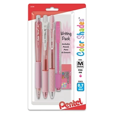 Image of Pentel Color Shades Writing Pack Pastel Pink (BLBKALZBPP)