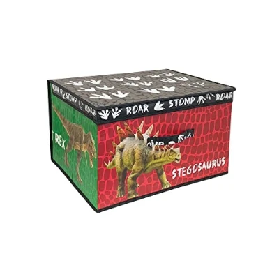 Image of COUNTRY CLUB Kids Storage Boxes Bedroom/Toys/Games/Clothes Ideal for computer games/toys/books (Dinos)