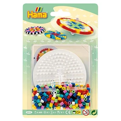 Image of Hama Arts and Crafts Spinning Top Kit with Fuse Beads