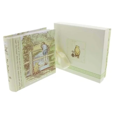 Image of Disney Classic Photo Album Boxed &#039;Fine Day&#039; Winnie the Pooh DI166 White,5cm (H) x 19cm (W) 21cm (D)