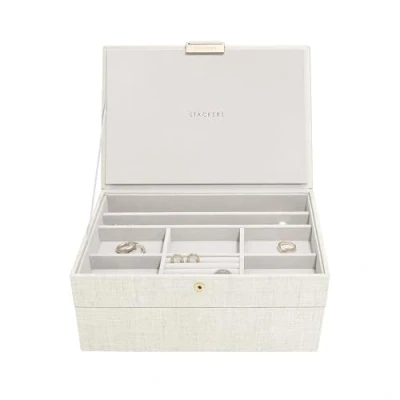 Image of Stackers Linen &amp; Oatmeal Classic Set of 2