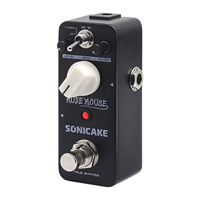 Image of SONICAKE Distortion Pedal Guitar Effects 2 Modes Classic Hyper Crunch to Fuzzy True Bypass Rude Mouse