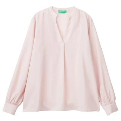 Image of United Colors of Benetton Women&#039;s 59wjdq097 Blouse Shirt, Pink, XS