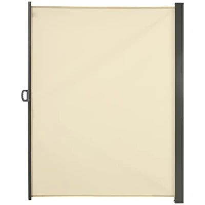 Image of Outsunny Garden Retractable Deck Side Awning Screen Fence Privacy Divider840 196V03CW