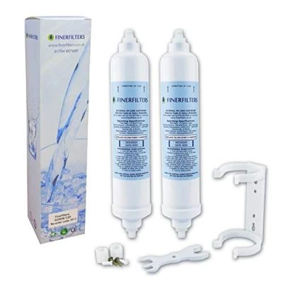 Image of 2 x LG BL9808 Fridge Water Filter Compatible Replacement Refrigerator Cartridge by FINERFILTERS