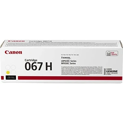 Image of Canon 067H Toner Cartridge 1 Piece(s) Original Yellow