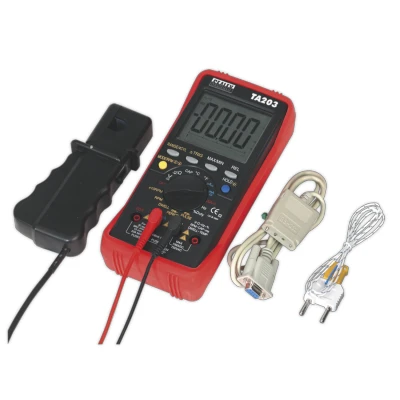 Image of Sealey Digital Automotive Multimeter 15 Function Bar Graph/PC Link