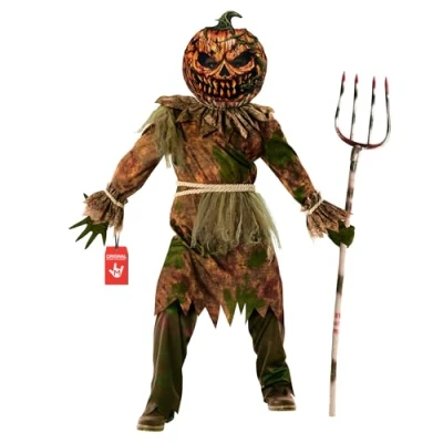 Image of Morph Scary Pumpkin Costume For Boys Halloween Costumes Kids Grim Reaper Large