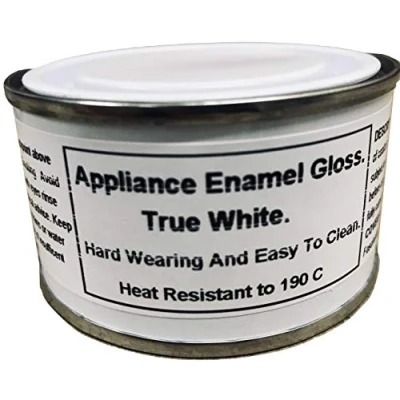 Image of 1 x 150ml White Gloss Fridge, Cooker and Appliance Enamel Paint. Heat Resistant