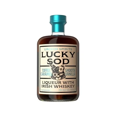 Image of Lucky Sod liqueur with Irish Whiskey 70cl Party shots Vanilla, toffee &amp; caramel Vegan GF