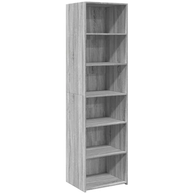 Image of vidaXL Highboard Grey Sonoma 50x41x185 cm Engineered Wood