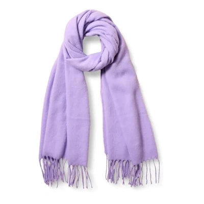 Image of Amazon Essentials Unisex Adults’ Oversized Woven Scarf with Fringe, Lavender, One Size