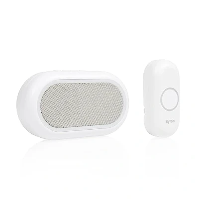 Image of Byron Wireless Doorbell Set Multi Colour Visual Alert Mute Function 200m Range 16 melodies Portable DBY 23561BS