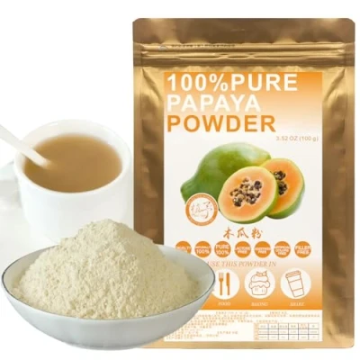Image of Plant Gift 100% Pure Papaya Powder 木瓜粉 Natural Meal Powder, Fruit Non GMO &amp; Vegan 100G