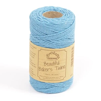 Image of 100m Everlasto &#039;Solid&#039; Beautiful Baker&#039;s Cotton Craft Twine (2mm Approx) (Sky Blue)