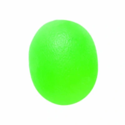 Image of CanDo Hand exerciser finger strengthener CanDo® exercise ball / stress relief oval, green (medium)