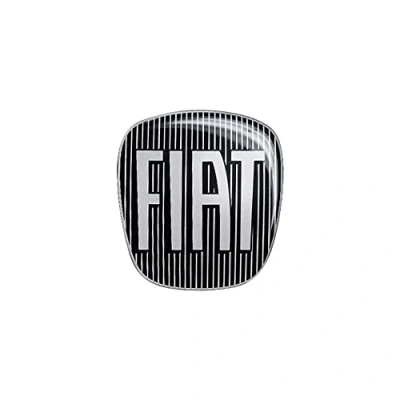 Image of Fiat 14186E 3D Sticker Logo Black for Big Back Point