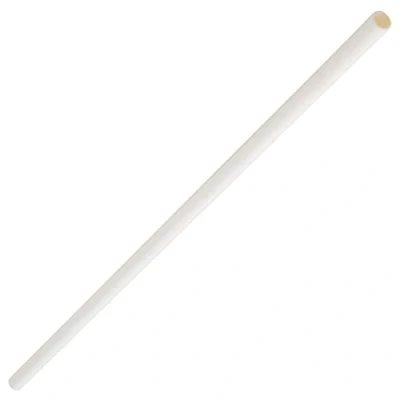 Image of Paper Bottle Straws White 10.5inch Pack of 250