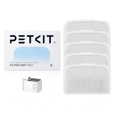Image of PETKIT Filter Unit RECT for EVERSWEET MAX Battery Operated Cat Water Fountain, Replacement Filters, 5 Packs