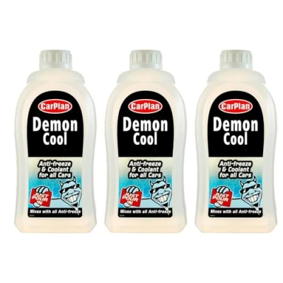 Image of CarPlan Demon Cool Car Antifreeze and Coolant, 1 L (Pack of 3)