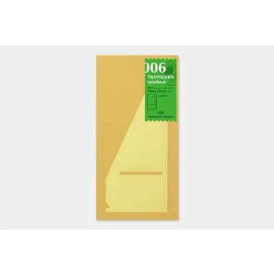 Image of Midori Traveler&#039;s Notebook Refill (006) Large Sticker