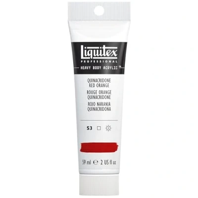 Image of Liquitex Professional Heavy Body Acrylic Paint 59 ml Tube, Quinacridone Red Orange