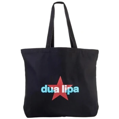 Image of Dua Lipa Official Merch Tote Bag, Black